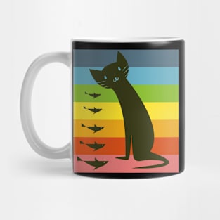 Cat love fish Mug